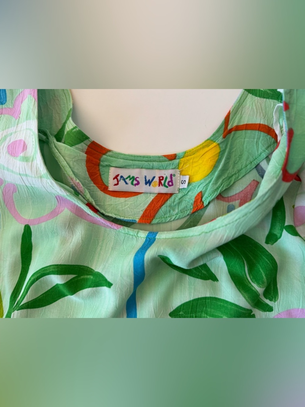 Jams World Floral Hawaiian Multicolor Dress Small - Picture 8 of 8